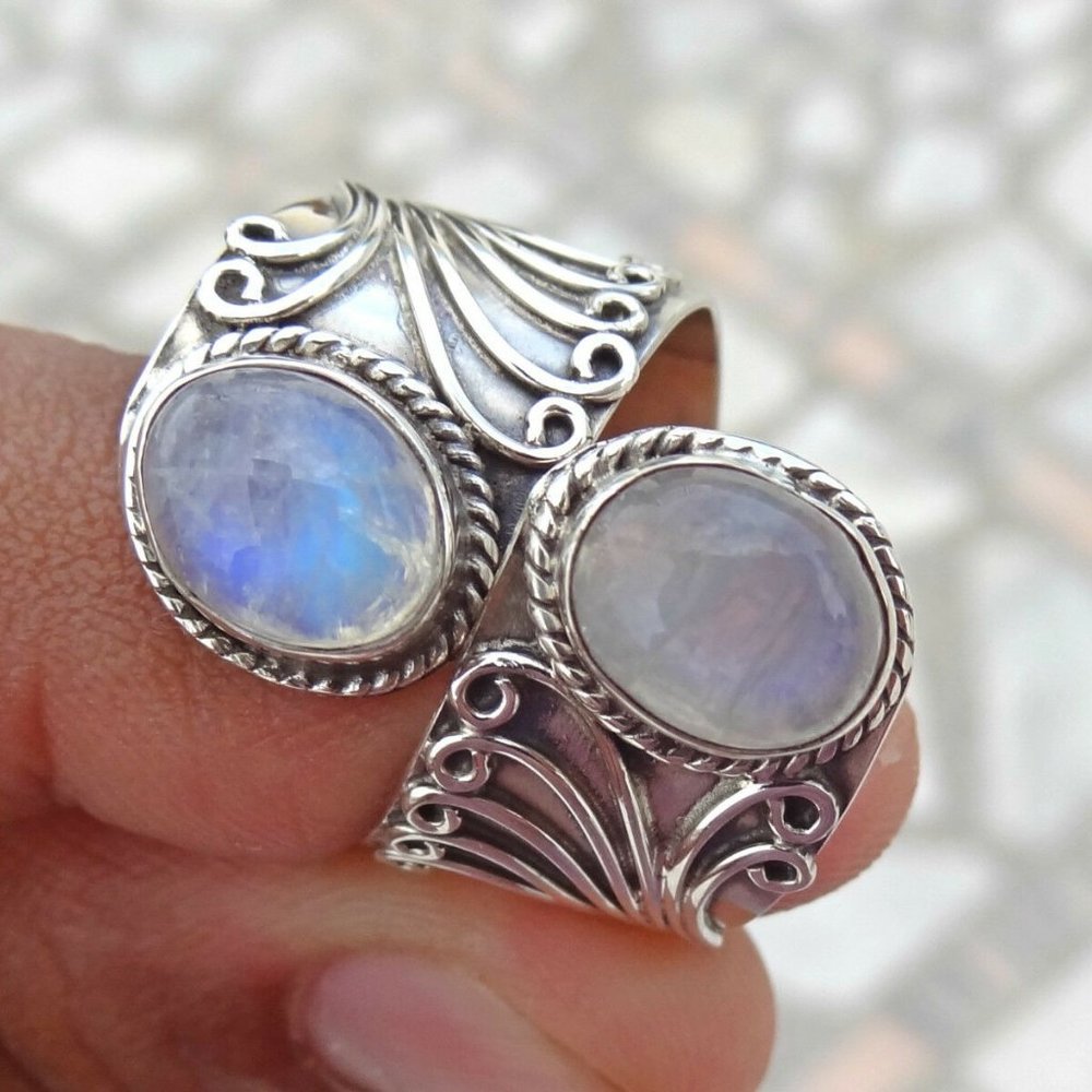 Sterling Silver Stone & Gem Larger Rings - Picture 3 of 8